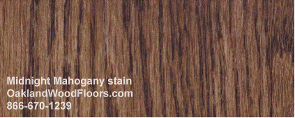 Midnight Mahogany wood floor stain color